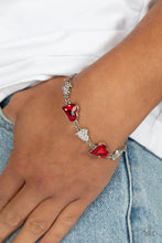 Load image into Gallery viewer, Cluelessly Crushing Red Bracelet