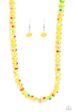 Load image into Gallery viewer, Gobstopper Glamour Yellow Necklace
