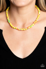 Load image into Gallery viewer, Gobstopper Glamour Yellow Necklace