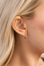 Load image into Gallery viewer, Ultra Upmarket Rose Gold Hoop Earrings