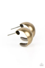 Load image into Gallery viewer, Burnished Beauty Brass Mini Hoop Earrings