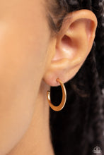 Load image into Gallery viewer, Royal Runway Gold Hoop Earrings