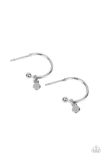 Load image into Gallery viewer, Modern Model Silver Hoop Earrings