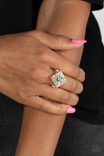 Load image into Gallery viewer, Transformational Twinkle Gold Skinny Band Ring