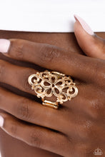 Load image into Gallery viewer, Fantastically Floral Gold Ring
