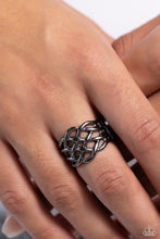 Load image into Gallery viewer, The One That KNOT Away Black Ring