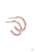 Load image into Gallery viewer, Triumphantly Textured Rose Gold Earrings