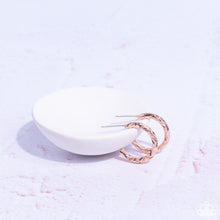 Load image into Gallery viewer, Triumphantly Textured Rose Gold Earrings