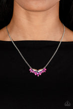 Load image into Gallery viewer, Flash of Fringe Pink Necklace