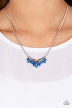 Load image into Gallery viewer, Flash of Fringe Blue Necklace