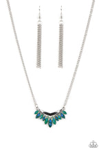 Load image into Gallery viewer, Flash of Fringe Green Necklace