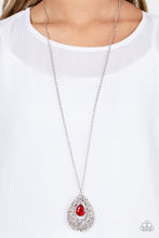 Load image into Gallery viewer, Glitz and GLOW Red Necklace