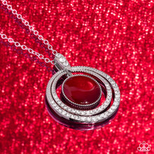 Load image into Gallery viewer, Cat’s Eye Couture Red Necklace