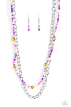 Load image into Gallery viewer, Happy Looks Good on You Purple Necklace