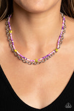 Load image into Gallery viewer, Happy Looks Good on You Purple Necklace