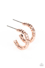 Load image into Gallery viewer, Wandering Wreaths Copper Mini Hoop Earrings