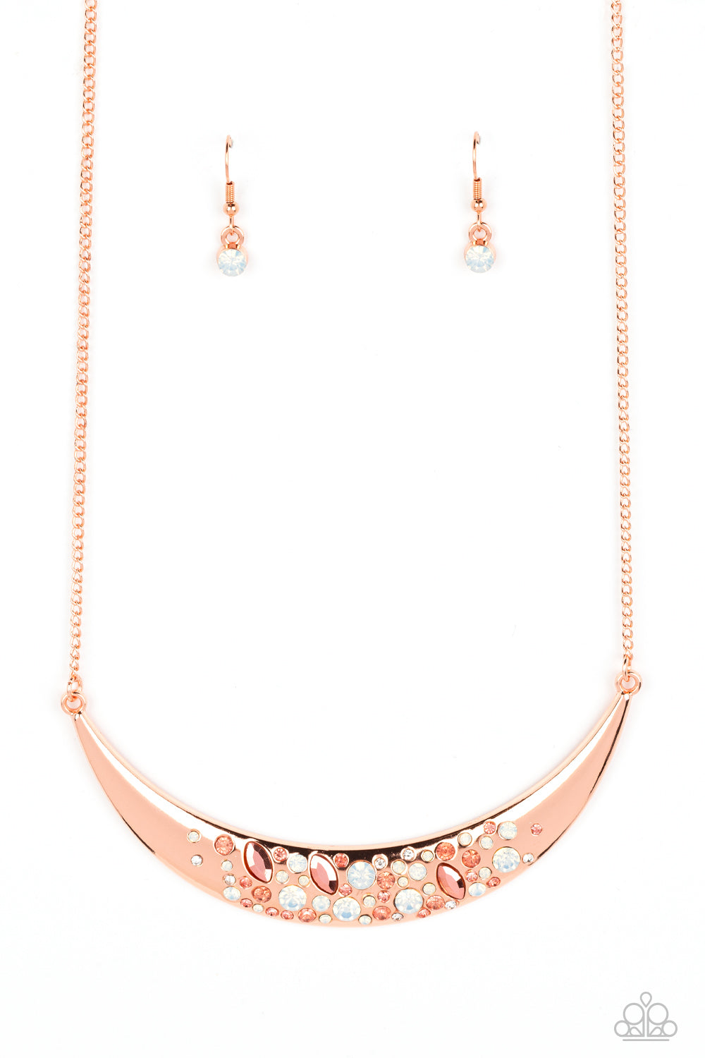 Bejeweled Baroness Copper Necklace