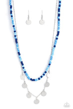 Load image into Gallery viewer, Comet Candy Blue Necklace