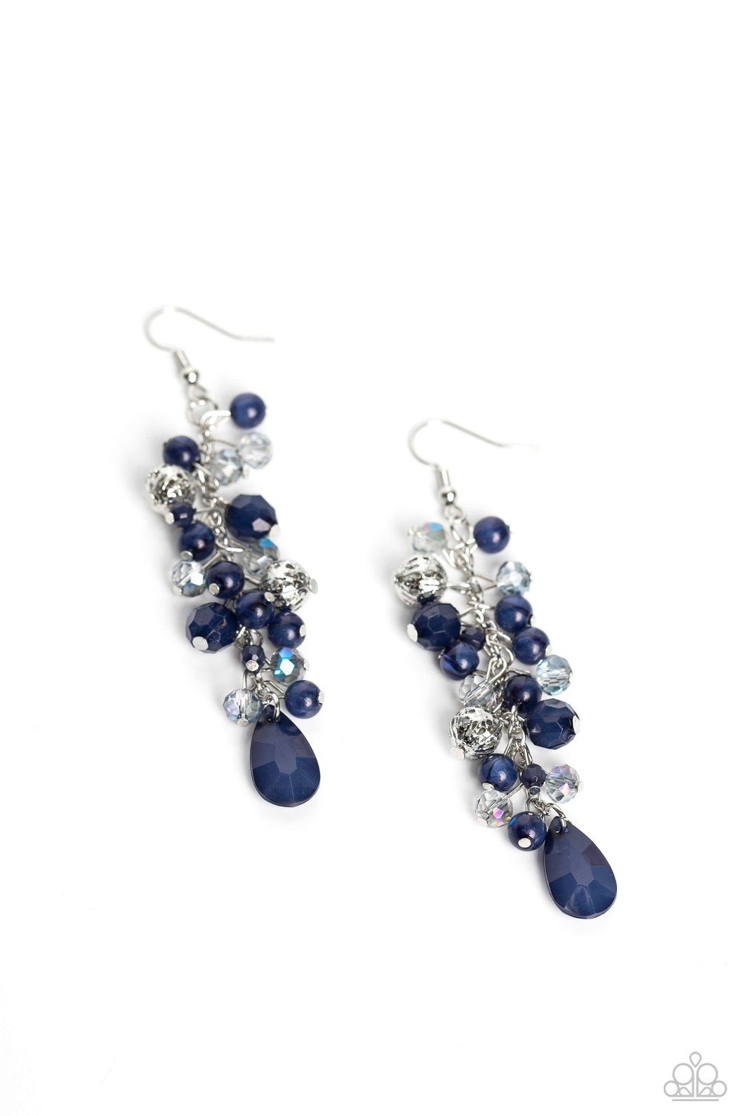 Cheeky Cascade Blue Earrings