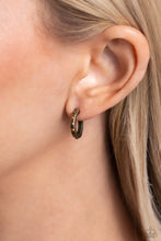 Load image into Gallery viewer, Gallant Glitz Brass Mini Hoops