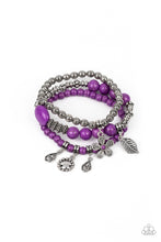 Load image into Gallery viewer, Individual Inflorescence Purple Bracelet