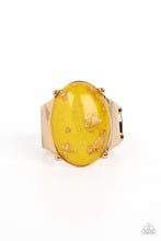 Load image into Gallery viewer, Gold Leaf Glam Yellow Ring