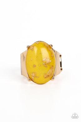 Gold Leaf Glam Yellow Ring