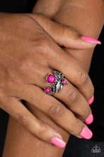 Load image into Gallery viewer, Wonderland Wildflower Pink Skinny Band Ring