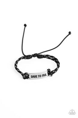 Dare to Fail Black Urban Bracelet