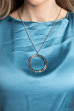Load image into Gallery viewer, Encrusted Elegance Silver Necklace