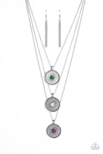 Load image into Gallery viewer, Geographic Grace Purple Necklace