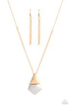Load image into Gallery viewer, Posh Pyramid Gold Necklace