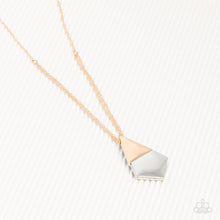 Load image into Gallery viewer, Posh Pyramid Gold Necklace