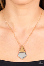 Load image into Gallery viewer, Posh Pyramid Gold Necklace