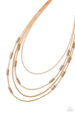 Load image into Gallery viewer, Metallic Monarch Gold Necklace