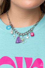 Load image into Gallery viewer, Living in CHARM-ony Purple Necklace