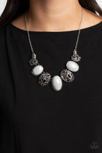 Load image into Gallery viewer, Patterned Paisley Silver Necklace