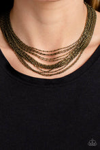 Load image into Gallery viewer, Cascading Chains Brass Necklace