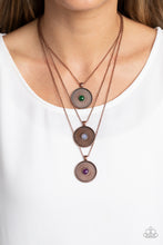 Load image into Gallery viewer, Geographic Grace Copper Necklace