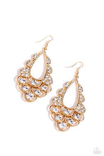 Load image into Gallery viewer, Majestic Masquerade Gold Earrings