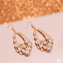 Load image into Gallery viewer, Majestic Masquerade Gold Earrings