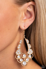Load image into Gallery viewer, Majestic Masquerade Gold Earrings