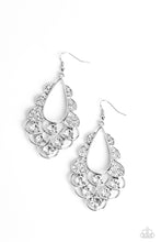 Load image into Gallery viewer, Majestic Masquerade White Earrings