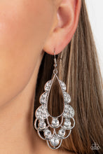 Load image into Gallery viewer, Majestic Masquerade White Earrings