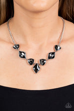 Load image into Gallery viewer, Glittering Geometrics Silver Necklace