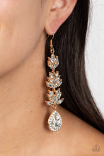 Load image into Gallery viewer, Water Lily Whimsy Gold Earrings