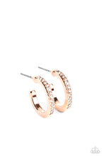 Load image into Gallery viewer, Audaciously Angelic Rose Gold Hoops