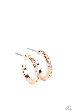 Audaciously Angelic Rose Gold Hoops
