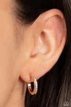 Load image into Gallery viewer, Audaciously Angelic Rose Gold Hoops