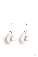Load image into Gallery viewer, PEARL of My Eye Gold Hoop Earrings